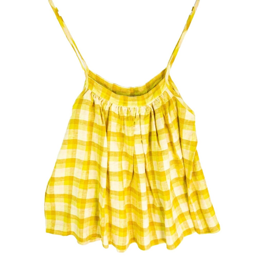 Sunad Strap Top Blouse Shirt Women's Size Small Yellow NWT